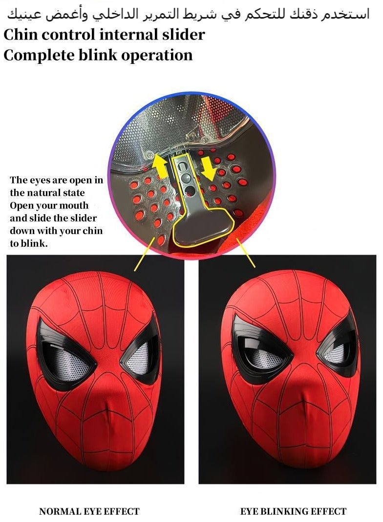 Blinking Spider-Man Mask Children's Adult Universal Superhero Spider-Man Helmet Mask - Image 2