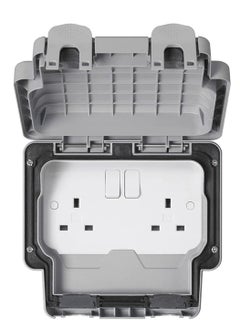 RACO MK Master seal Plus K56482RY 13 amp 2 Gang Switched Socket