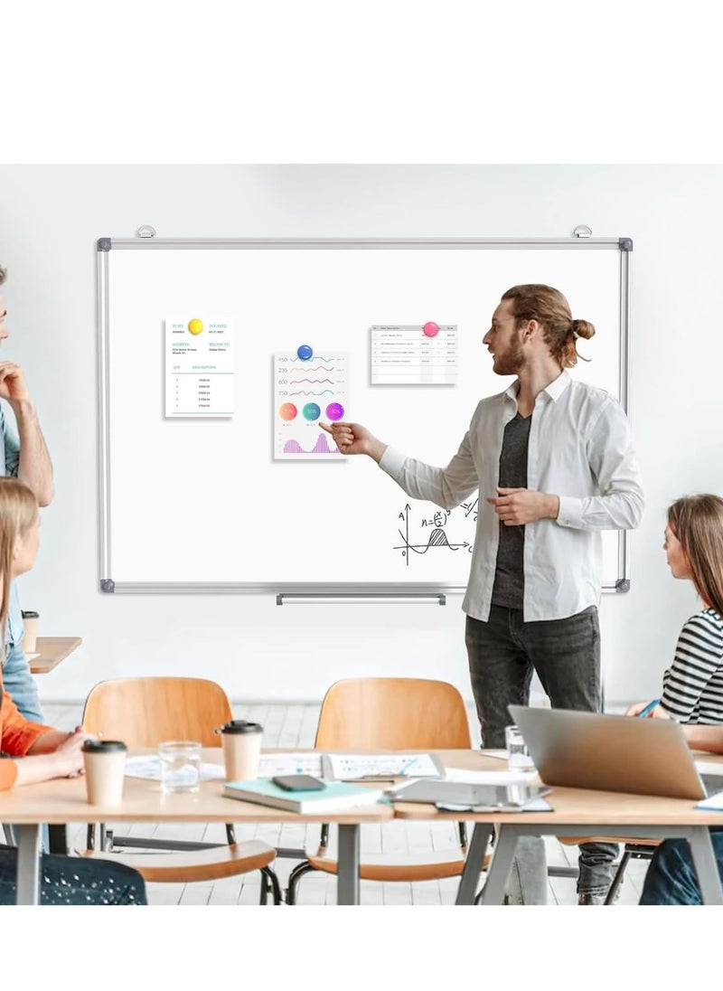 Cool Baby - COOLBABY Double-Sided Magnetic Whiteboard, Dry Erase Whiteboard with Aluminum Frame, Wall-Mounted White boards Writing Boards for Office Teaching Training or Home Office School Notice Board - Image 1