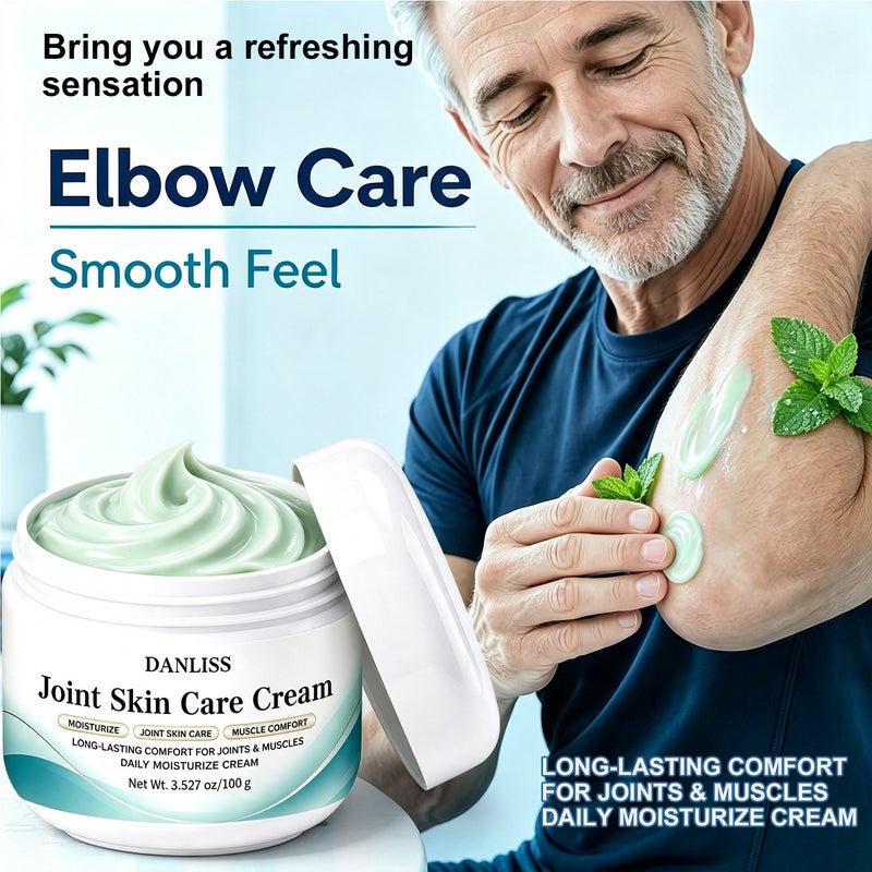 DANLISS Joint & Skin Care Cream 100g - Soothes and moisturizes muscles, and is suitable for daily use on rough skin such as elbows and knees - Image 1