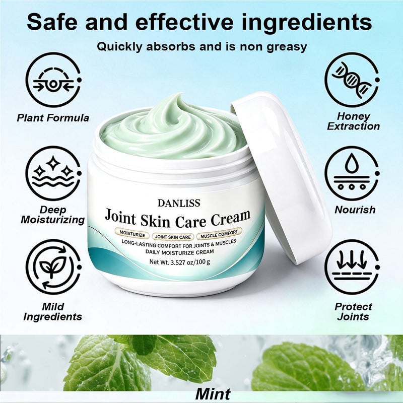 DANLISS Joint & Skin Care Cream 100g - Soothes and moisturizes muscles, and is suitable for daily use on rough skin such as elbows and knees - Image 2