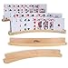 Offelec 4 Pack Wooden Playing Card Holders 14 Inch 2Slot Curved Card Holder for Kids Adults Stackable Card Deck Organizers with NonSlip Base for Bridge Strategy Games Poker Family Nights - Image 2