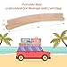 Offelec 4 Pack Wooden Playing Card Holders 14 Inch 2Slot Curved Card Holder for Kids Adults Stackable Card Deck Organizers with NonSlip Base for Bridge Strategy Games Poker Family Nights - Image 4
