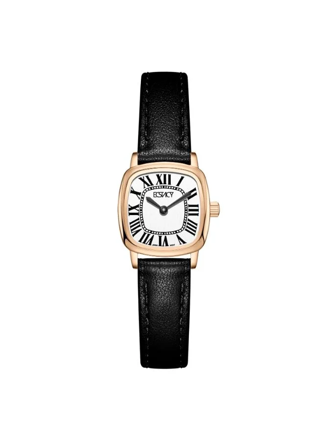 إكستاسي Women's Leather Analog Watch E25502-RLBW - 21mm mm