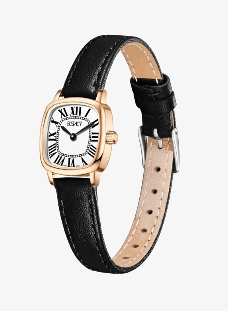 Ecstacy Women's Leather Analog Watch E25502-RLBW - 21mm mm
