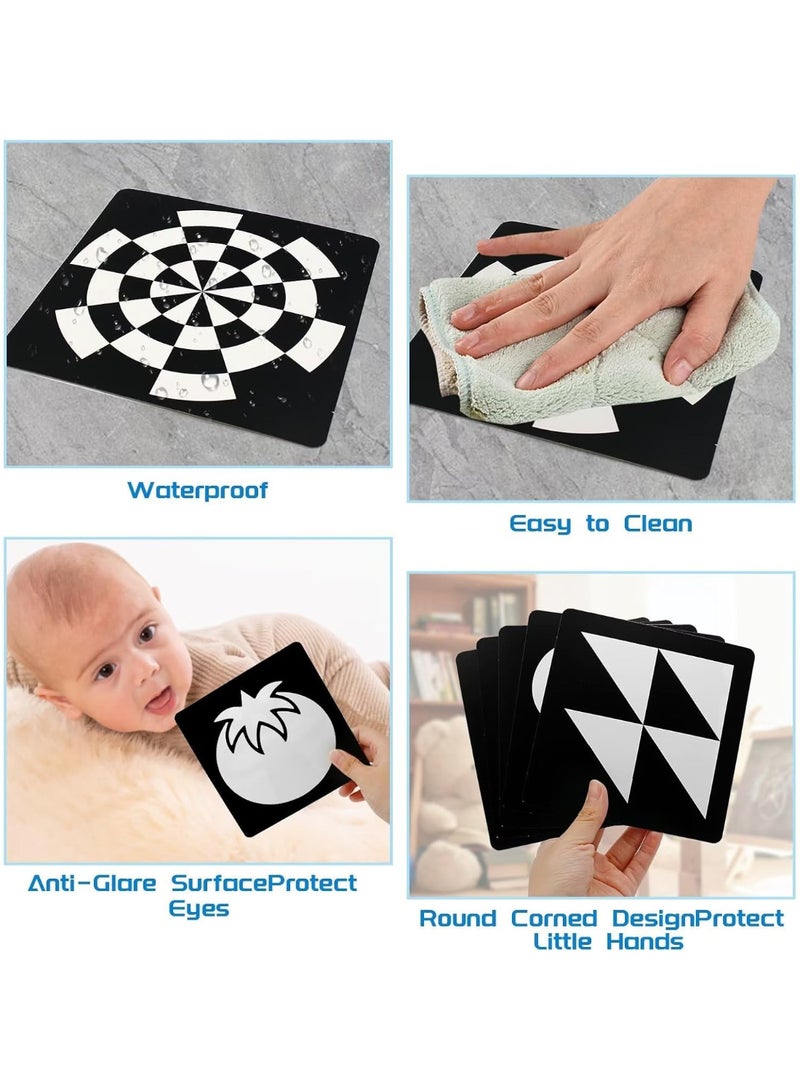 Baby Sensory Flash Cards, 40 Pictures Black And White Baby Sensory Cards, Visual Stimulation & Brain Development Toys, for Babies Ages 0-3Months (20pcs) - Image 5