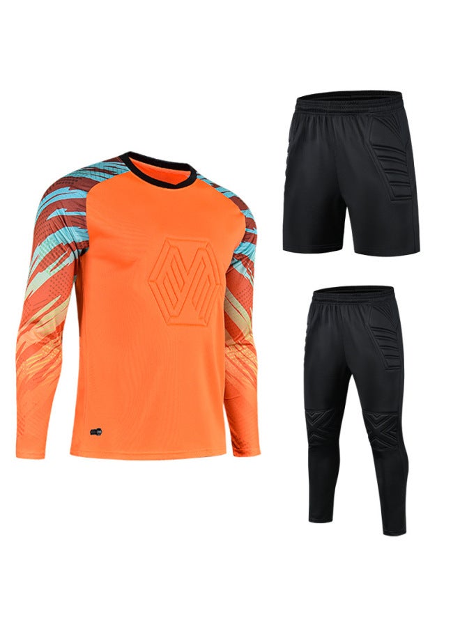 [feeltime Store] Goalkeeper Clothes Suit Adult Children Long Sleeve Sponge Pad Competition Door Guard Clothes