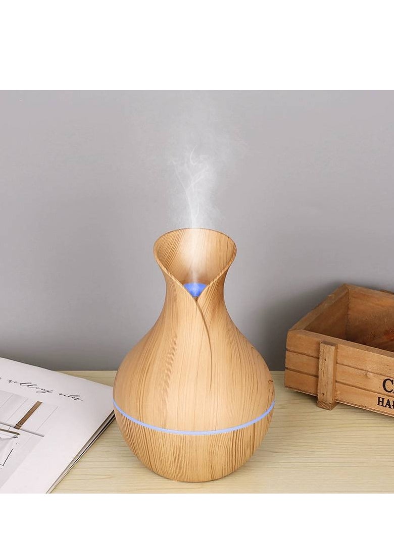 Generic - Essential oil diffuser with a wooden finish - strong, distinctive, high-quality plastic, chic and distinctive decorative shape - Image 1