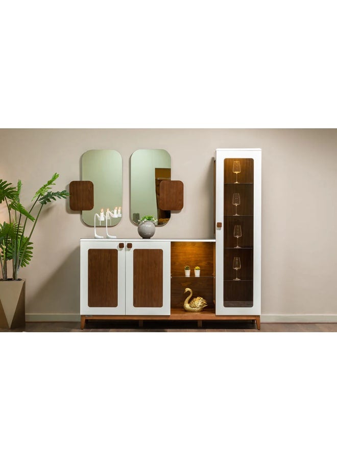 Kabbani Furniture Fox Dining Room With 6 Chairs MDF Multicolour - Image 3