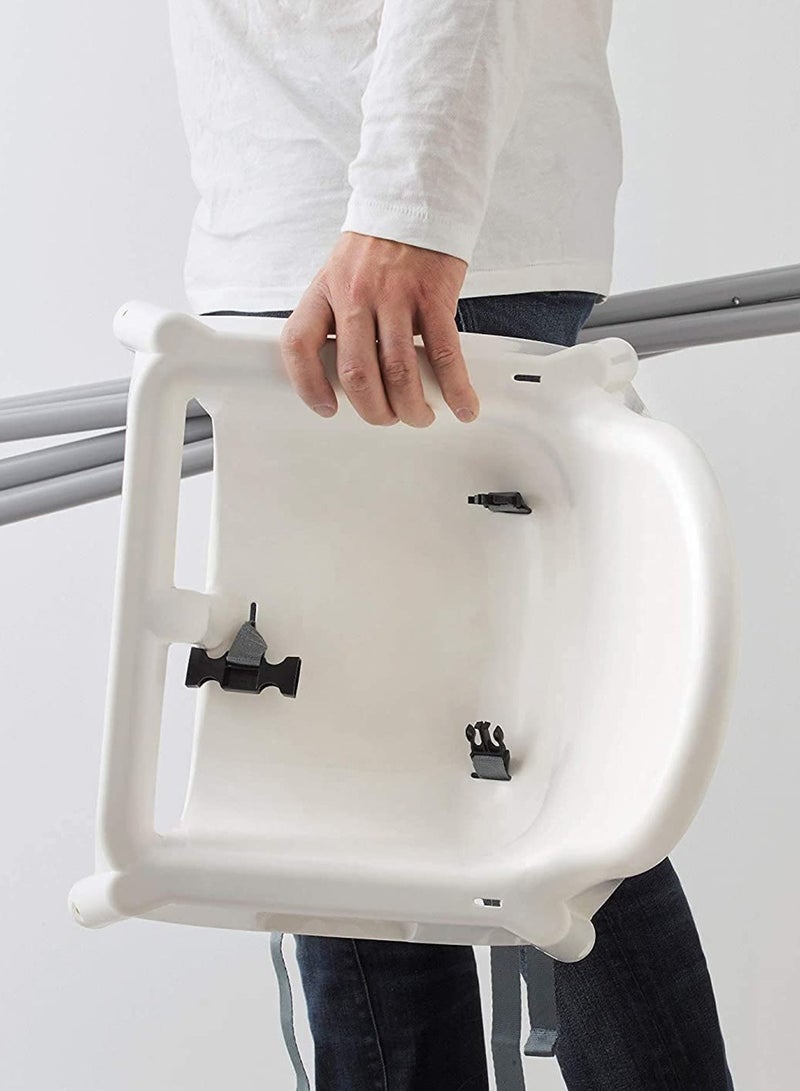 بريمو بلس كرسي مرتفع قابل للتعديل مع صينية لتناول الطعام وحزام أمان للأطفال - Image 5