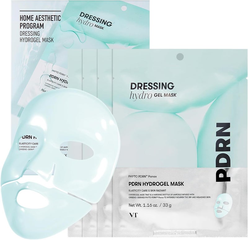 VT COSMETICS PDRN Hydrogel Mask 33g | Intensive Hydrating & Skin Repair Face Mask with PDRN | Korean Skincare - Image 1