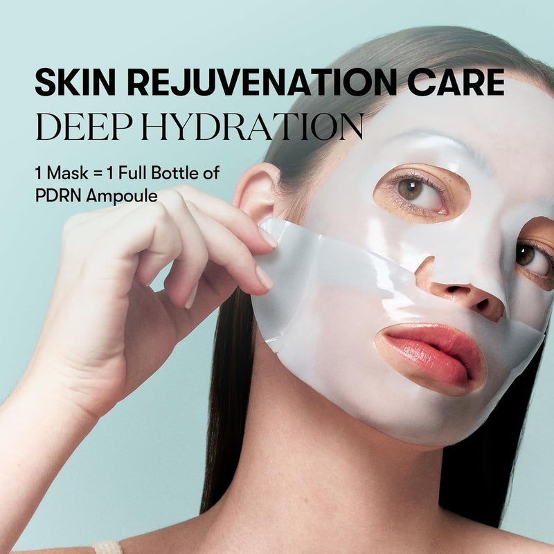 VT COSMETICS PDRN Hydrogel Mask 33g | Intensive Hydrating & Skin Repair Face Mask with PDRN | Korean Skincare - Image 4