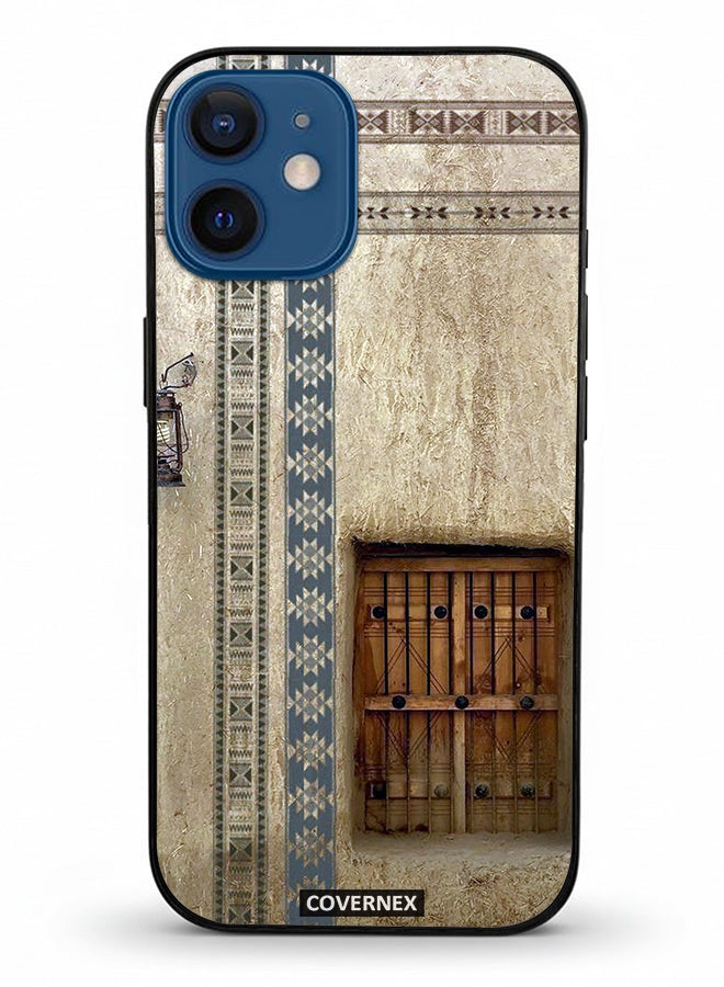Covernex Apple iPhone 12 Mini Protective Case Cover Printed Featuring Traditional Mud Architecture - Image 2