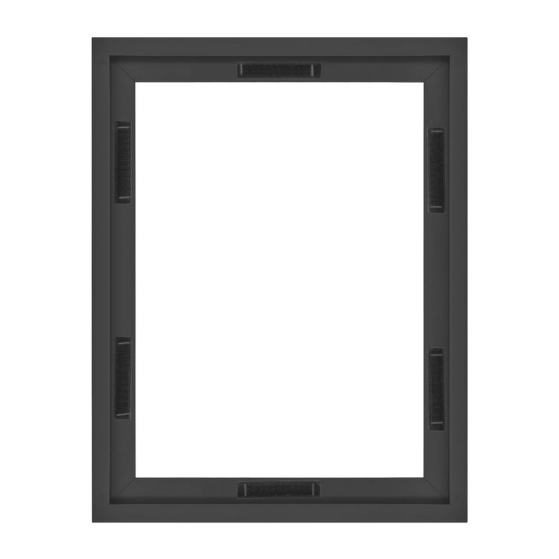 MCS Canvas Float Frames 12x16 Frame Black Frame for Finished Canvases Vertical Horizontal Wall Hanging Large Frame with Adhesive for Canvas Paintings 1Pack