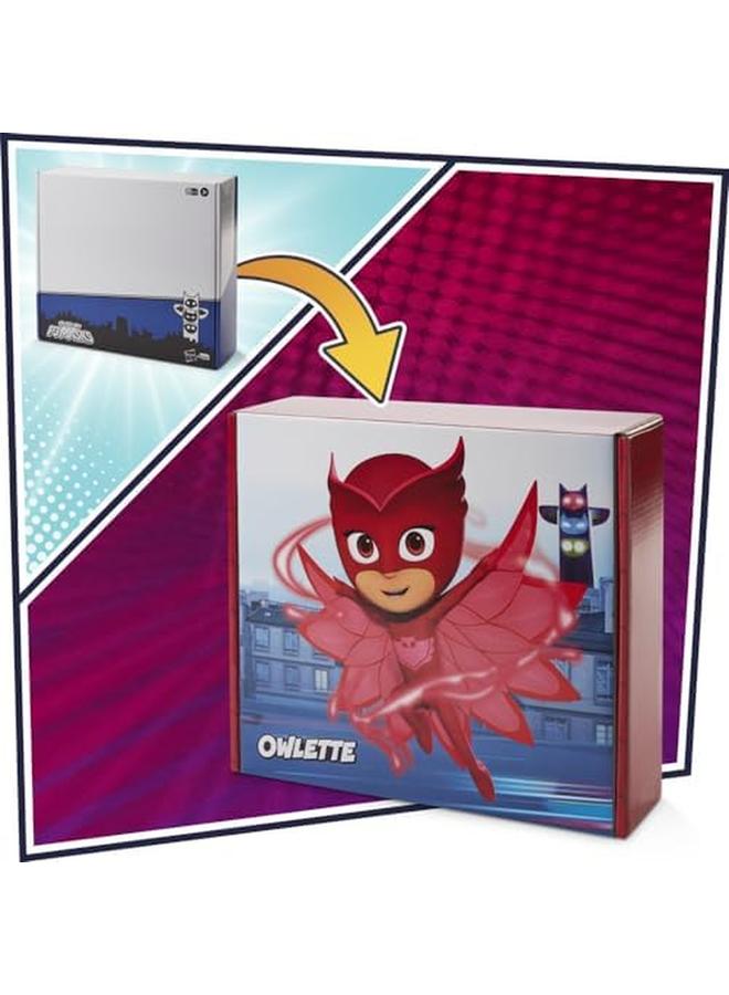 بي جيه ماسكس مجموعة ألعاب أوليت باور باك لمرحلة ما قبل المدرسة مع 2 شخصيات مجسمة وسوار معصم للسيارة وقناع تنكري للأطفال من سن 3 سنوات فما فوق - Image 3