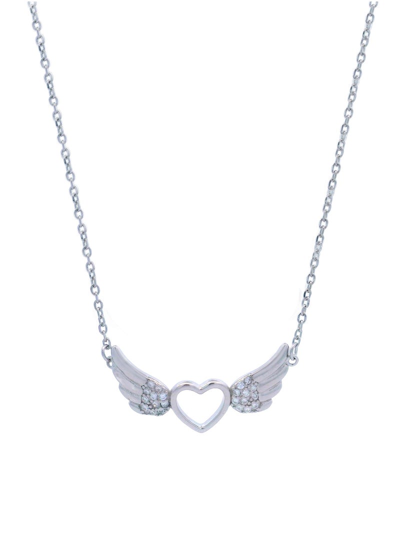 AK Jewels - 925 SILVER CZ RHODIUM NECKLACE - Image 1