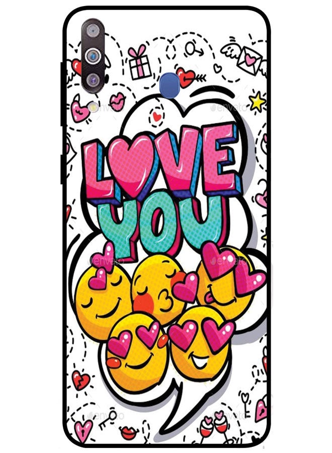 Protective Case Cover For Samsung Galaxy M30 Smart Series Printed Protective Case Cover for Samsung Galaxy M30 Love You