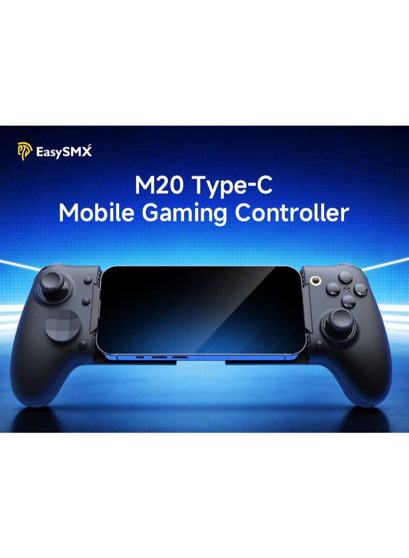 EasySMX M20 Wireless Phone Controller for Mobile Gamers with ABXY Layout Switching, Mechanical Buttons & Hall Effect Joysticks for No Drift, Plug and Play, Works with iPhone 15/16/17, iPad Mini 6/7, Android - Image 4
