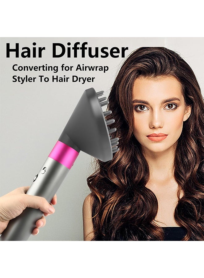 JS Portable Hair Diffuser Attachment Compatible with Dyson, for Airwrap HS05 HS03 HS01, Hair Dryer Diffuser Nozzle Converting for Airwrap Styler To Hair Dryer - Image 4