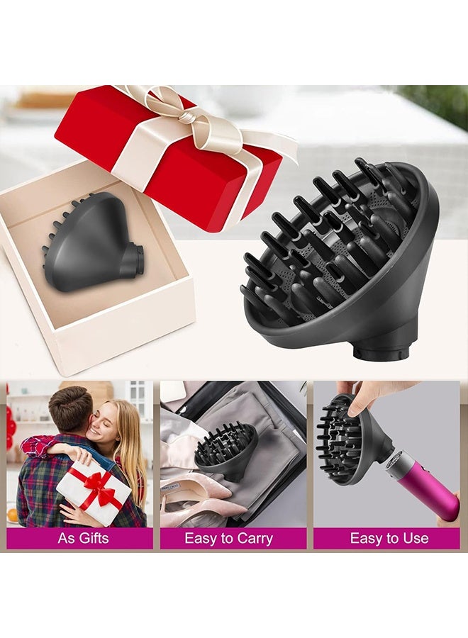 JS Portable Hair Diffuser Attachment Compatible with Dyson, for Airwrap HS05 HS03 HS01, Hair Dryer Diffuser Nozzle Converting for Airwrap Styler To Hair Dryer - Image 5