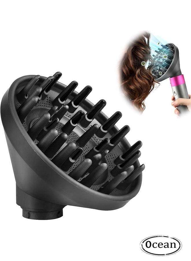 JS Portable Hair Diffuser Attachment Compatible with Dyson, for Airwrap HS05 HS03 HS01, Hair Dryer Diffuser Nozzle Converting for Airwrap Styler To Hair Dryer - Image 1
