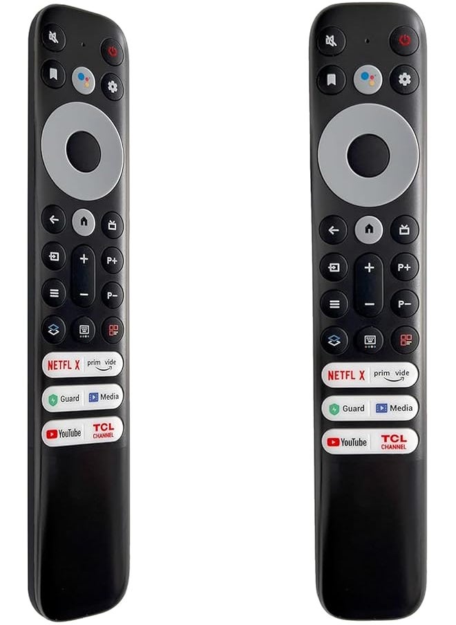 erorex - Replacement Tcl Remote Control Rc902V For Tcl Android Tv Mini Led Qled 4K Uhd Smart Tv With Netflix Youtube Guard Media And Tcl Channel No Voice Function - Image 1
