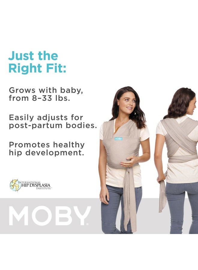 moby Wrap Baby Carrier | Element for Newborns & Infants #1 Gift Keeps Safe Secure Adjustable All Body Types Perfect Mom Dad Taupe - Image 2