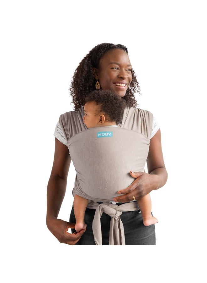 moby Wrap Baby Carrier | Element for Newborns & Infants #1 Gift Keeps Safe Secure Adjustable All Body Types Perfect Mom Dad Taupe - Image 5
