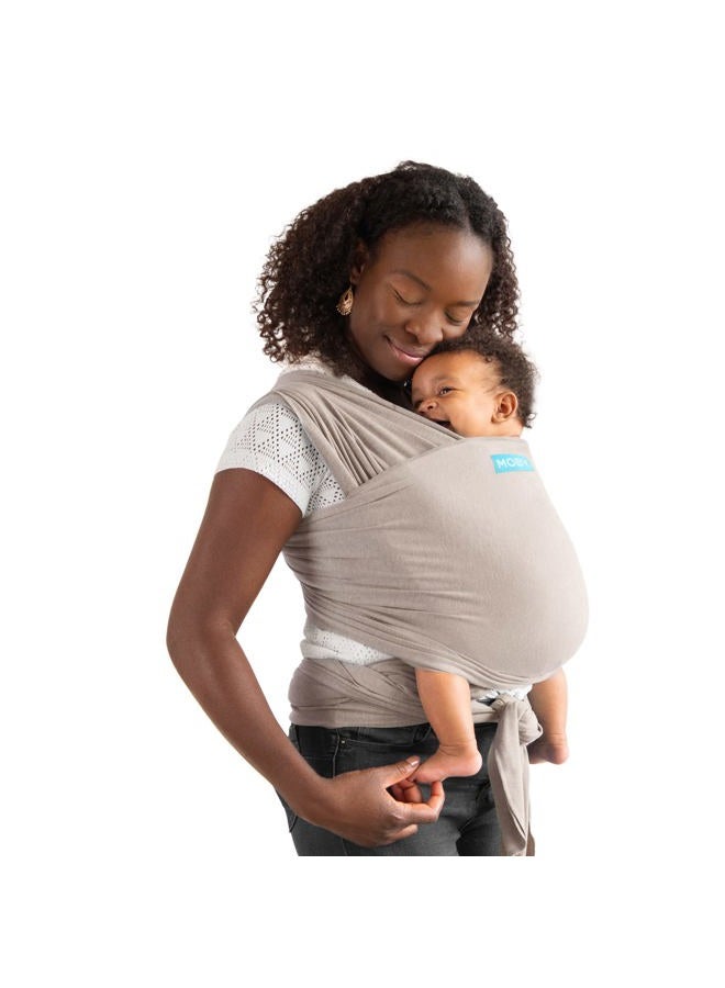 moby Wrap Baby Carrier | Element for Newborns & Infants #1 Gift Keeps Safe Secure Adjustable All Body Types Perfect Mom Dad Taupe - Image 1