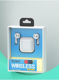 Telzeal Telzeal A1 Wireless Earbuds – Pure Sound, Seamless Bluetooth Connectivity, Sleek White Design  - Image 4
