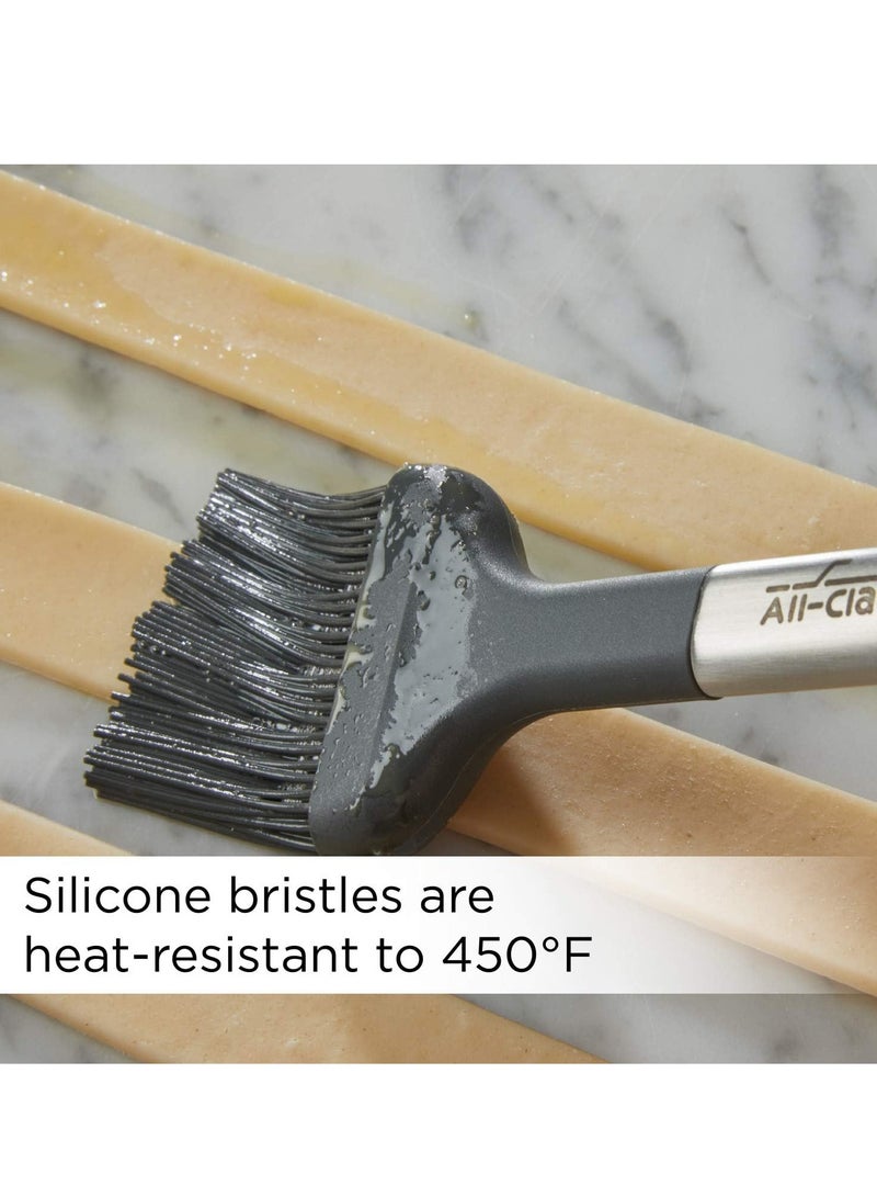 All-Clad All-Clad Specialty Silicone Kitchen Gadgets Pastry Brush Kitchen Tools, Kitchen Hacks Silver - Image 3