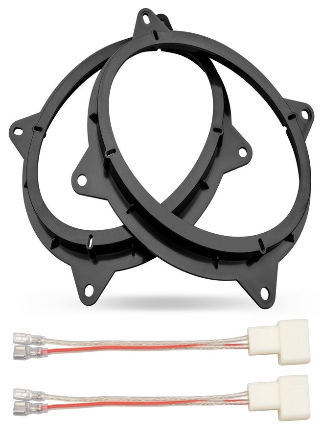 RED WOLF 6 x 9 Inch Front Door Speaker Mount Adapter w/Speaker Wiring Harness Fit for 2012-2018 Toyota Camry/2014-2018 Highlander Installing Aftermarket Speakers, 1 Pair - Image 1