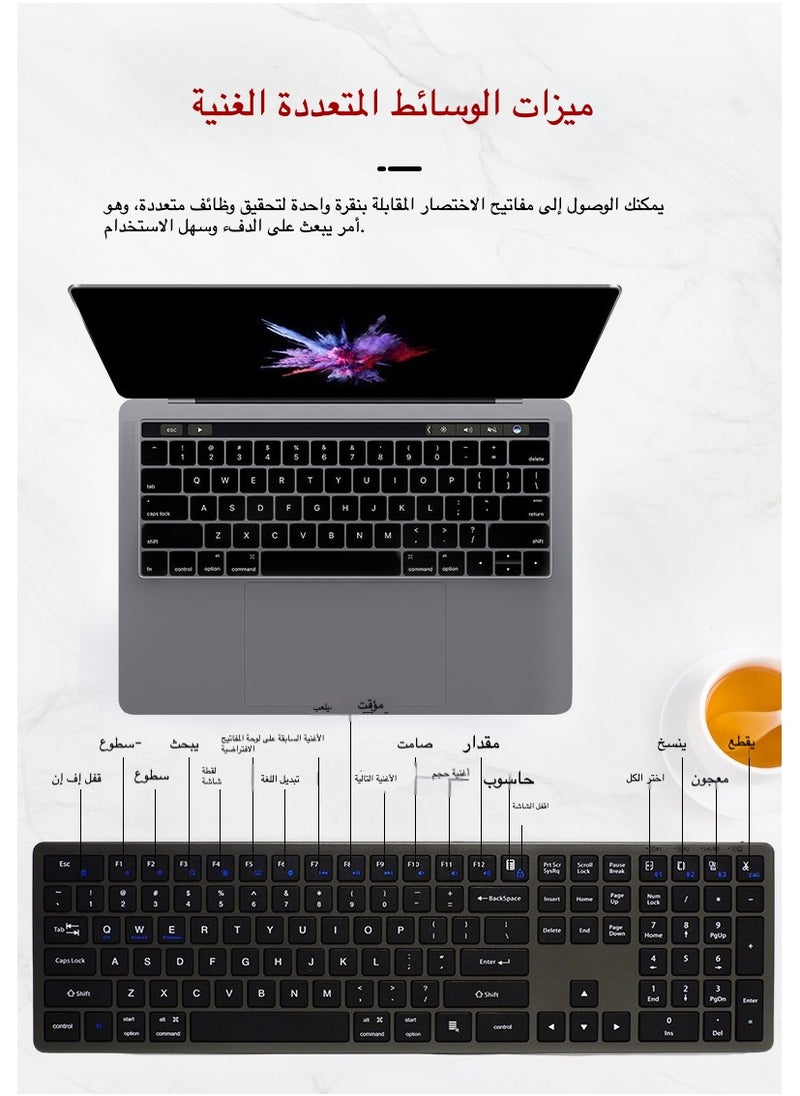 Generic - Space-Saving Wireless Keyboard and Mouse Combo | Slim, Ergonomic, and Rechargeable for Office and Home Use - Image 1