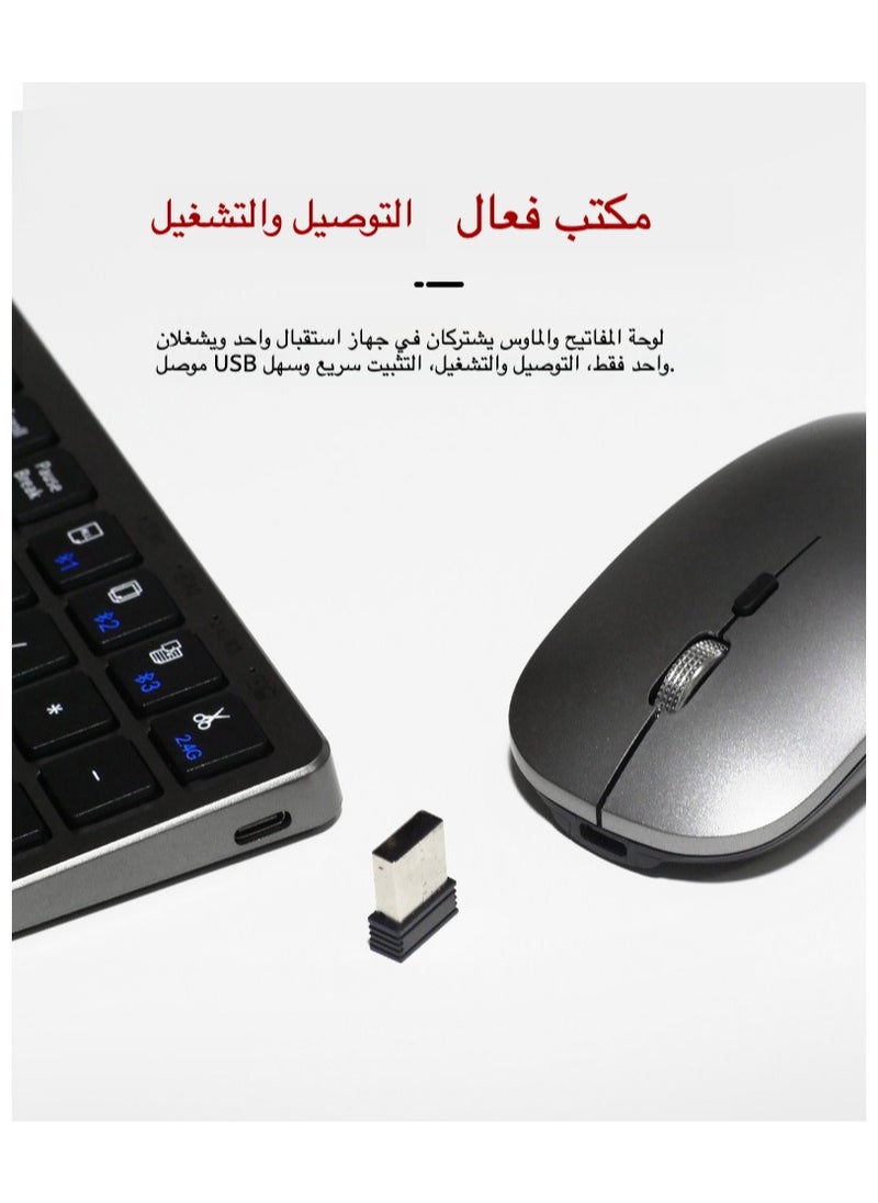 Generic - Space-Saving Wireless Keyboard and Mouse Combo | Slim, Ergonomic, and Rechargeable for Office and Home Use - Image 1