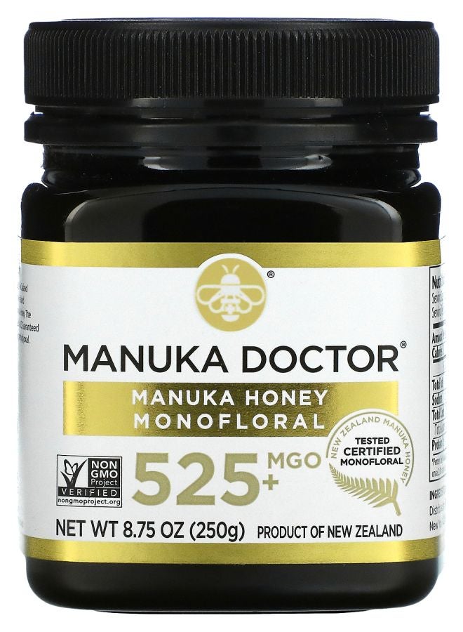 Manuka عسل مانوكا أحادي الزهرة MGO 525+ 8.75 أونصة (250 جرام)