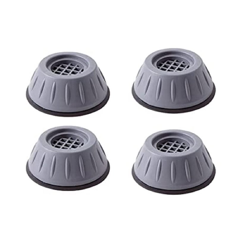 DAIDSUKE 4 Pieces Washing Machine Refrigerator Stand Anti Vibration Pads with Suction Cup Kitchen Accessories Items Washer Dryer Furniture Pad Sofa Table Chair Riser Leg Grey - Image 1