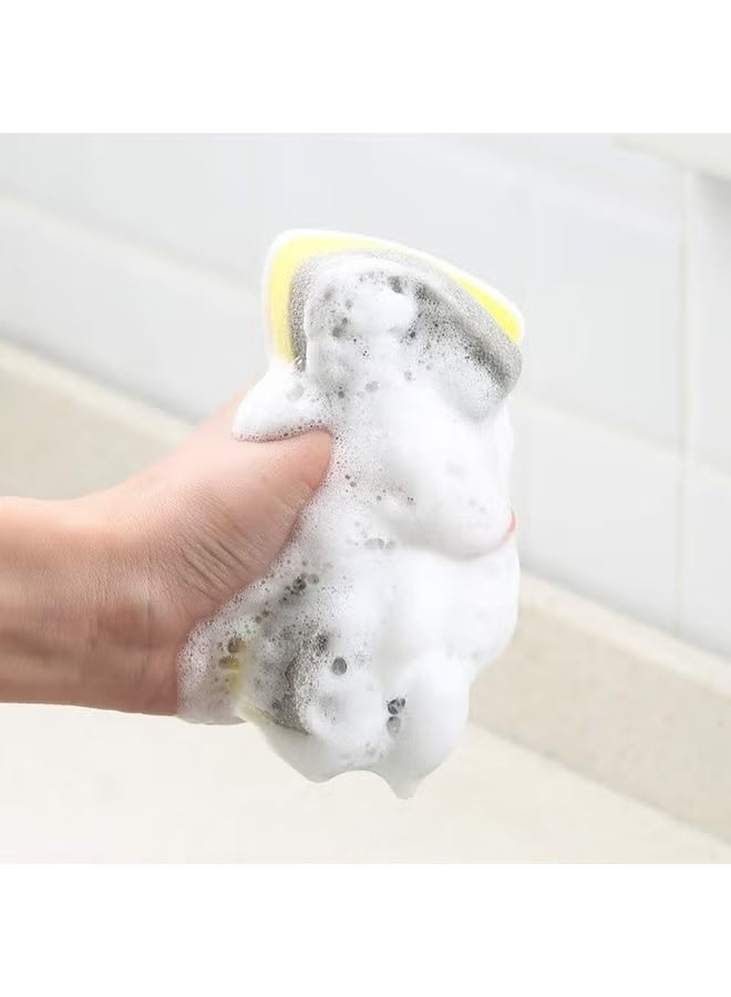 Smiley Kitchen Sponge Pack – 4 Soft Non-Scratch Sponges for Dishes and Pans - Image 2