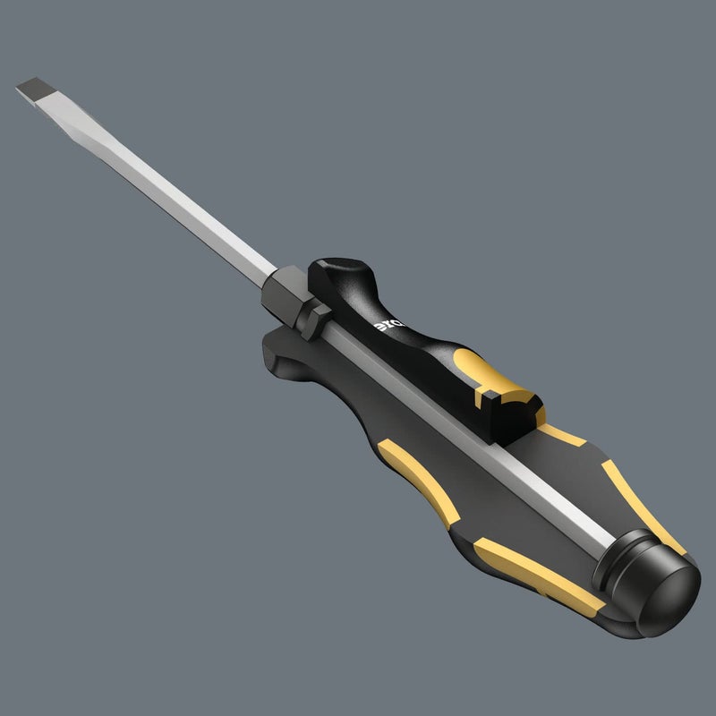 Wera 05018274001 Kraftform Plus 932 A Slotted Screwdriver, 14mm Head, 10" Blade Length - Image 3