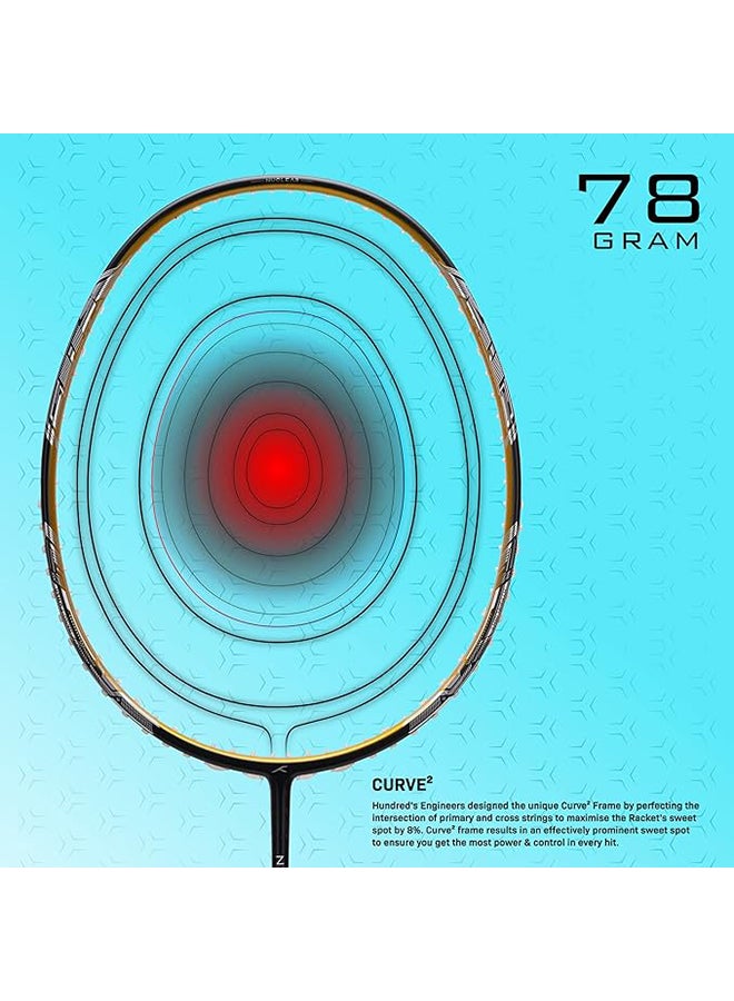 HUNDRED Nuclear 78 Unstrung Badminton Racket - Image 4