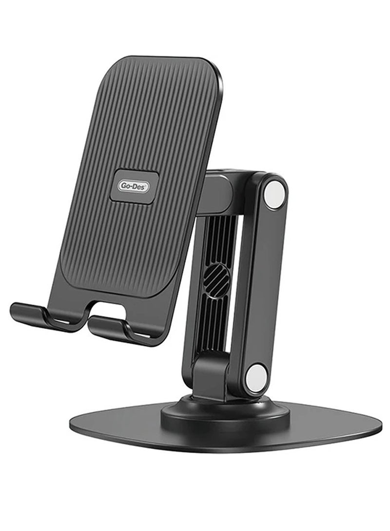 GO-DES Go Des GD-HD757 Collapsible Bracket Double Folding Car Mobile Holder Grey - Image 1