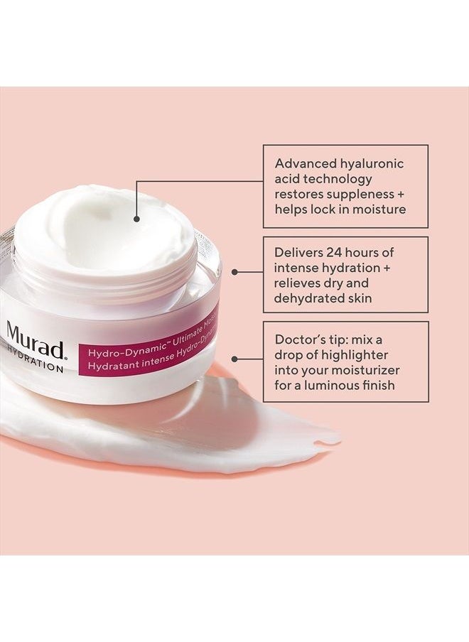 Murad - Hydrate Trial Kit - 3-Piece Trial Size Kit $62 Value - Moisturizing Daily Skincare Set - AHA/BHA Exfoliating Cleanser, Multi-Vitamin Infusion Oil & Hydro-Dynamic Ultimate Moisturizer - Image 1