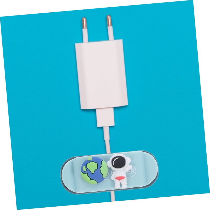 3Pcs Cartoon Adhesive Cable Organizer Cord Holders for Home Office Desk Wall Car - Image 4