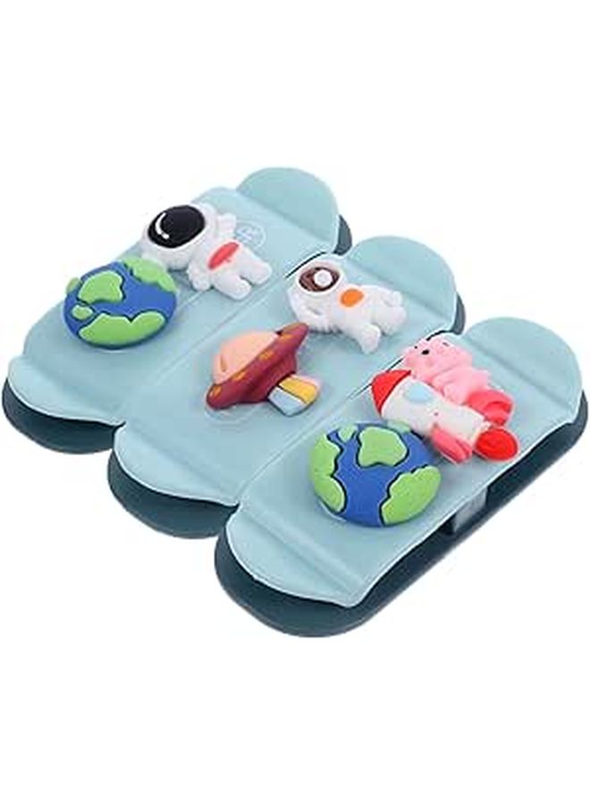 3Pcs Cartoon Adhesive Cable Organizer Cord Holders for Home Office Desk Wall Car - Image 1