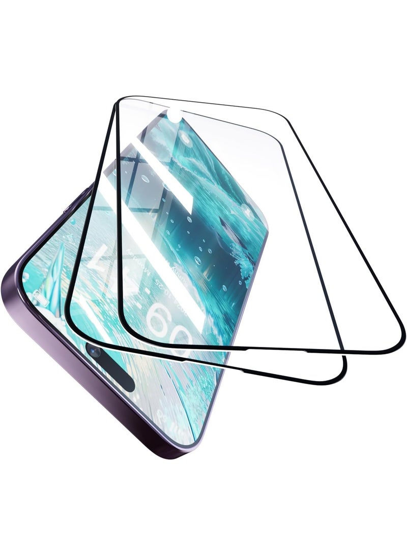 Muzz Designed for For Iphone 17 Screen Protector, 2 Pack Tempered Glass [Full Adhesive][Full Coverage] [Bubble-Free] [Anti Scratch] HD Clear High Responsive for Iphone 17 2025 - Image 1