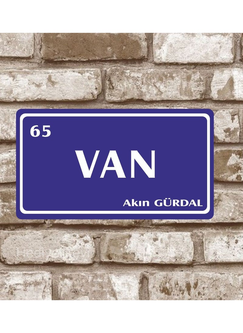 Hediyelikevi Gifthouse Metal Plate Van 65 Retro Poster (29X15) 