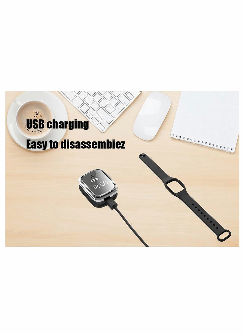 ساعة طاردة للبعوض بالموجات فوق الصوتية، إلكترونية مع شحن USB، مقاومة للماء، سوار ذكي محمول مضاد للبعوض - Image 3
