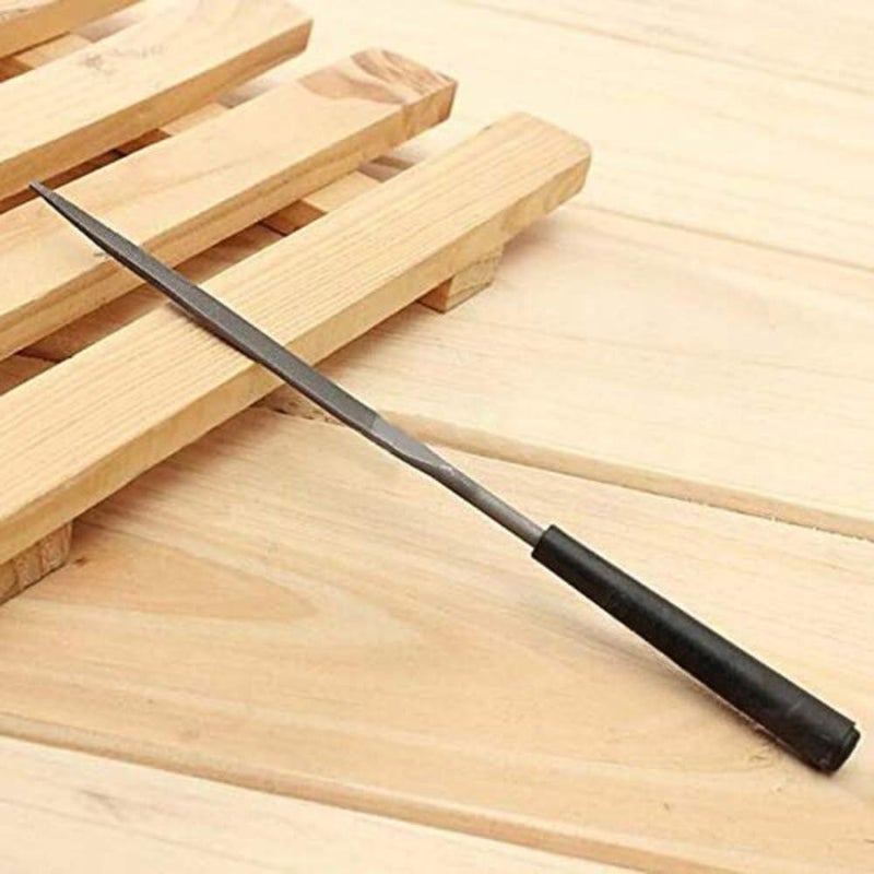 TOOLBUX 10Piece Needle File Set Carbon Steel Hand Tools for Jewelers Wood Carving and Crafts Precision Diamond Files for Sharpening Steel Knives and Small Objects - Image 3