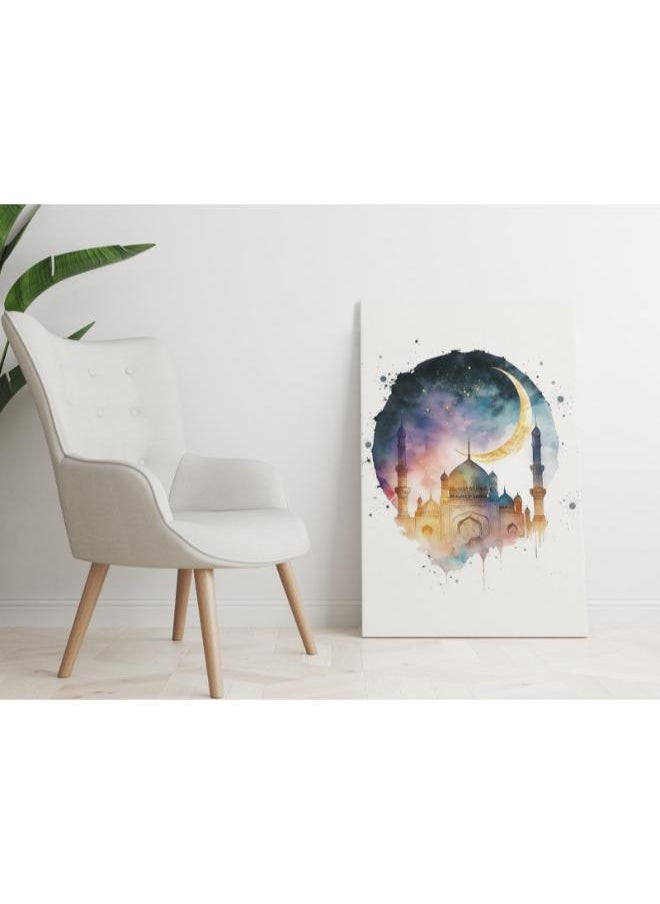 Home Gallery - The atmosphere of Ramadan Printed on canvas wall art - Image 1