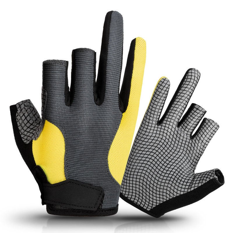 Sports Gloves With Air Cushion Anti Slip Wear Resistant Protection For Fitness Cycling And Outdoor Activities - Image 1