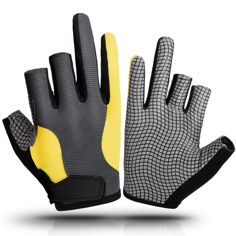 Sports Gloves With Air Cushion Anti Slip Wear Resistant Protection For Fitness Cycling And Outdoor Activities - Image 2